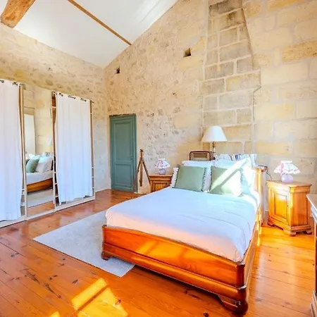 Au Puits Ancien Maison En Pierre Avec Piscine Proche Bordeaux *